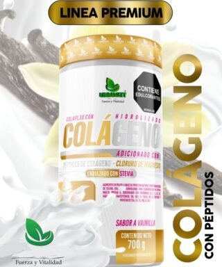 Colageno con peptidos - Cloruro de Magnesio - vainilla 700Gr