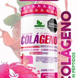 Colágeno con péptidos - Cloruro de Magnesio - fresa 700Gr