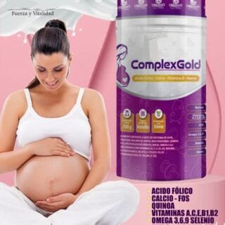 ComplexGold - Gestación y Lactantes - Acido Fólico, Calcio, Vitamina D, Omega 3,6,9, acido pantoténico vitaminas