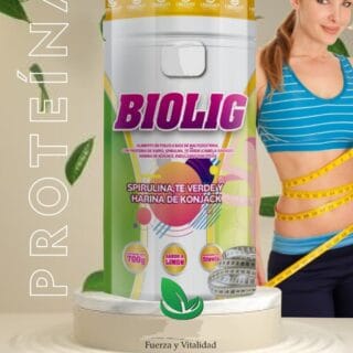 Proteina Bioling - Spirulina + Té Verde + Harina De Konjack - 700gr