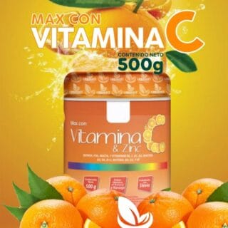 Max con vitamina C & Zinc - Quinua + Malta + Vitamina A, C, B1, B2, Niacina B5, B6, B12, Biotina B9, D3, K1