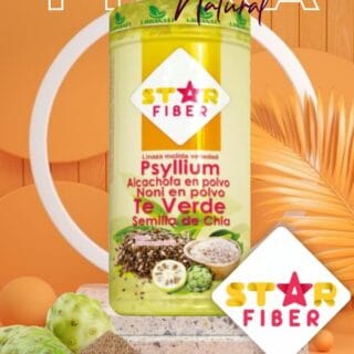 Star Fiber - Psillium + Alcachofa + Noni + Té Verde + Semilla de Chía - 700gr