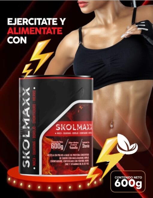 Skolmaxx - Maca + Guaraná + Borojó + Chontaduro + Hierro - 600gr