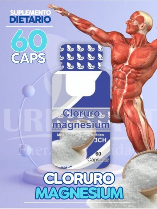 Cloruro Magnesium - Homeopático 3CH - 60 Capsulas