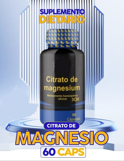 Citrato de Magnesio 3CH - Homeopático - 60 Capsulas