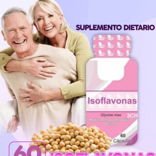 Isoflavonas - Glycine Max 3Ch - Homeopático - 60 Capsulas