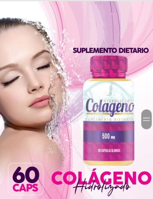 Colágeno Hidrolizado - 60 Capsulas Blandas - 500Mg