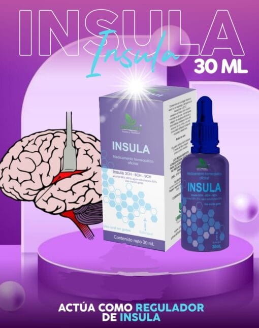 Ínsula - Homeopático 3H, 6H 9H - 30ML