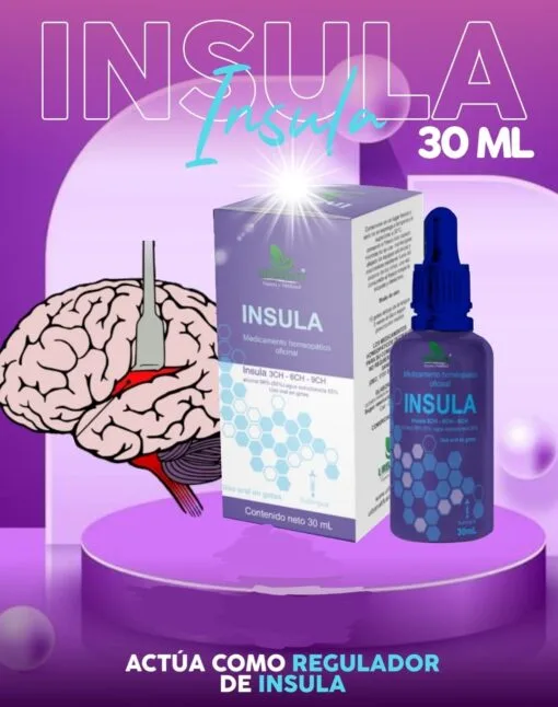 Ínsula - Homeopático 3H, 6H 9H - 30ML