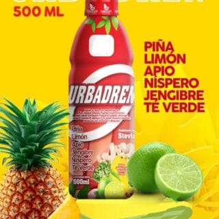 Urbadren - Piña + Limon + Opio + Nispero + Jengibre + Te Verde - 500ML