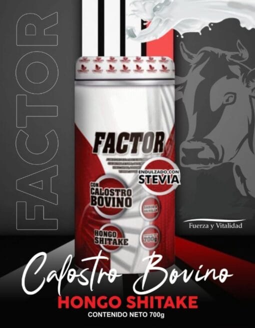 Factor - Calostro Bovino + Hongo Shital  700Gr