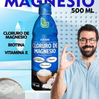 Cloruro de Magnesio - Clor-Bone + Biotina + Vitamina E - 500ML