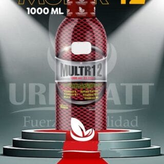 Multr 12 -  Vanilla - Vitamina A + Vitamina B1 + Vitamina B6 + Vitamina B12 + Malta + Sulfato ferroso - 1000ml