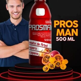 Prosman - Tomate de Árbol + Níspero + y Licopeno + Vitaminas y Minerales C, E, Zinc + Stevia - 500ML