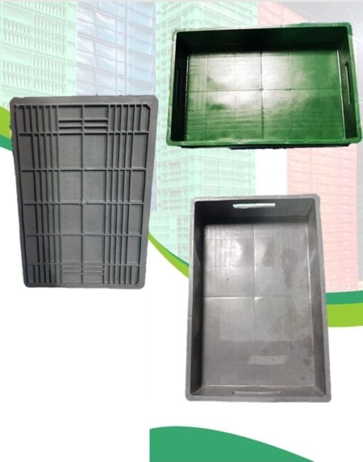 Canastilla Base Tina 1.600Gr Capacidad 20kg - Negra -Ventas al Por mayor y para exportación