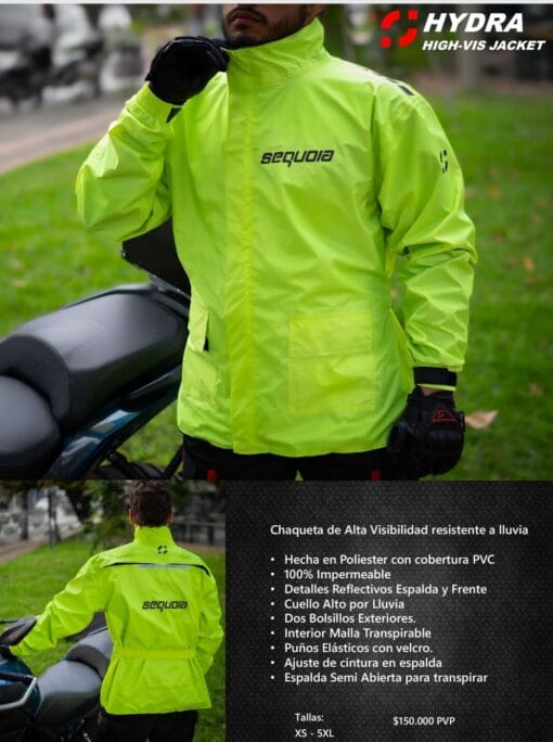 Chaqueta Hydra High-Vis – Alta Visibilidad Impermeable -  Envíos a Nivel Nacional e Internacional