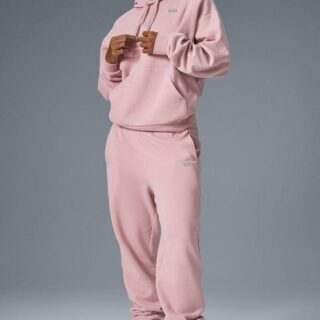 Conjunto Alo Comfy Fit Rosa – Hoodie + Jogger