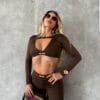 Conjunto Deportivo Just Warm – Marrón Chocolate