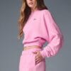 Conjunto ALO Hoodie & Shorts Rosado