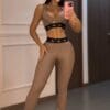 Conjunto Alo Café Contour Fit